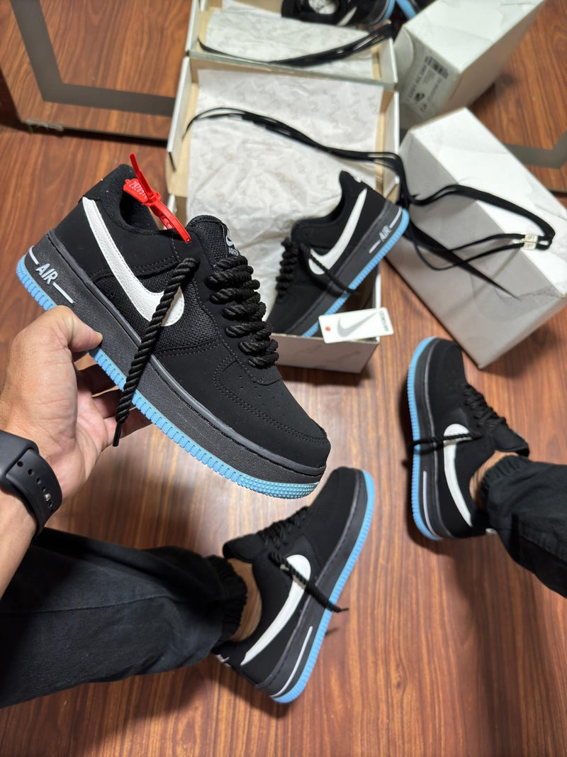 AF1 Preto Azul Rope 38 ao 43 Cadarco