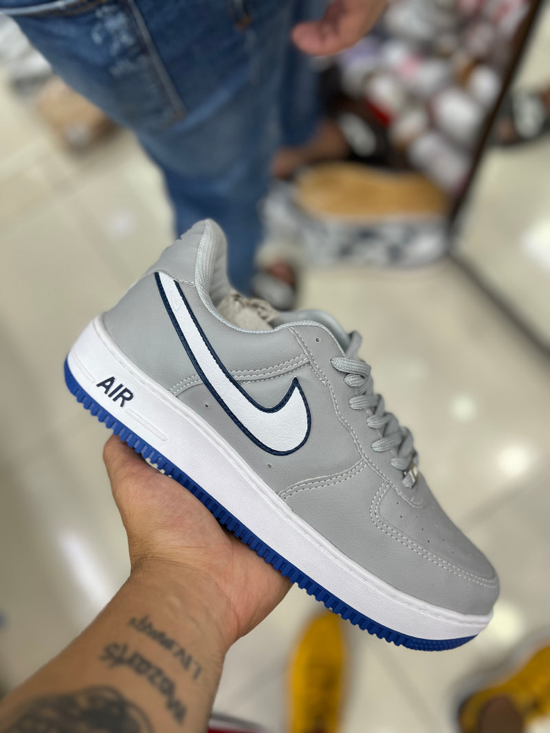 AF1 Cinza Branco Azul 38 ao 43