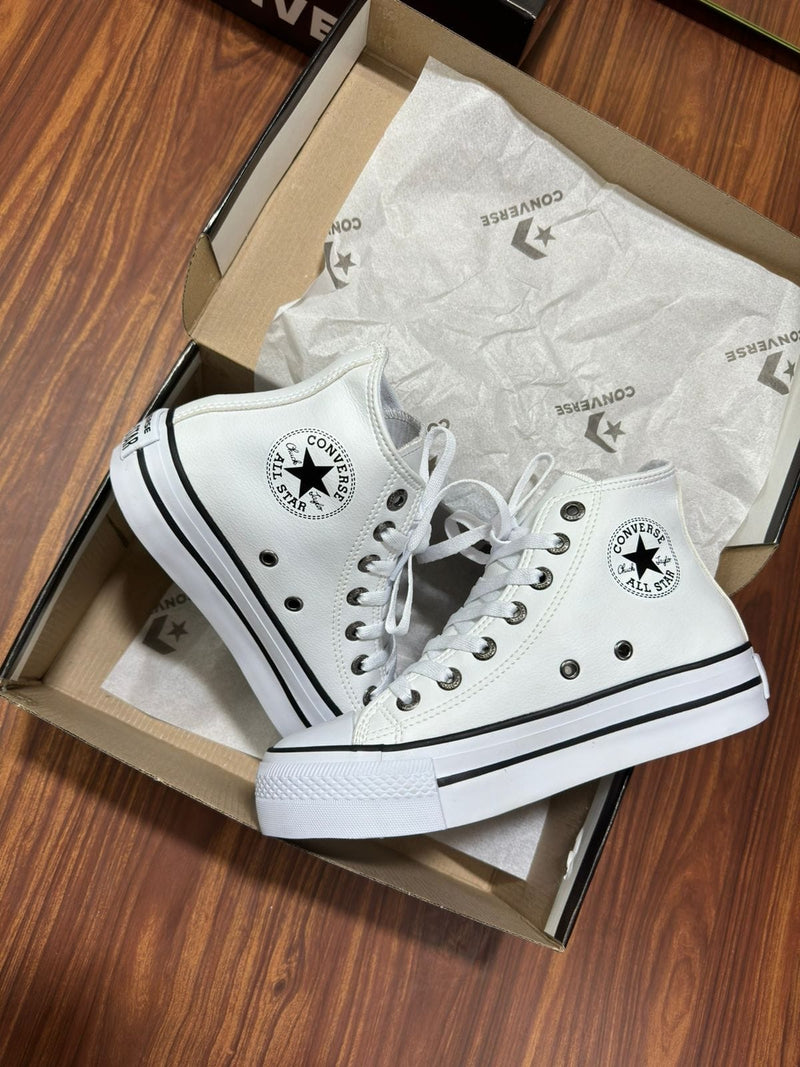 Converse All Star Bco Plataforma Cano Alto 34 ao 39