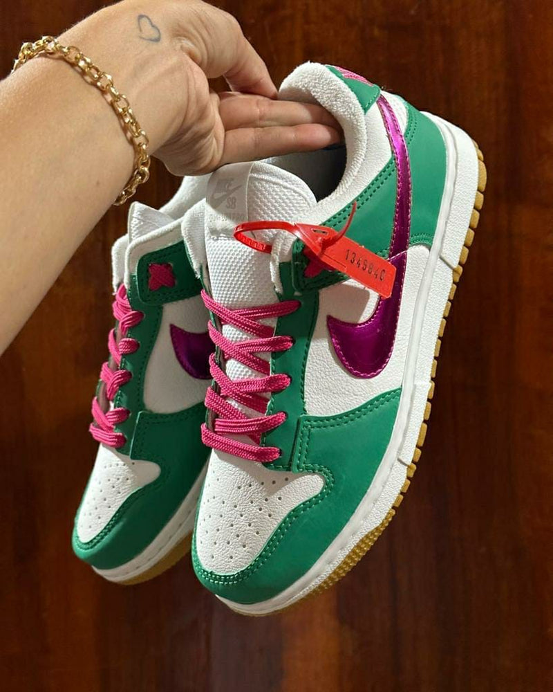 Dunk Verde Fucsia Pro 34 ao 39