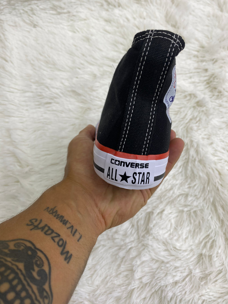 Converse All Star 25 ao 43 Preto Cano Alto