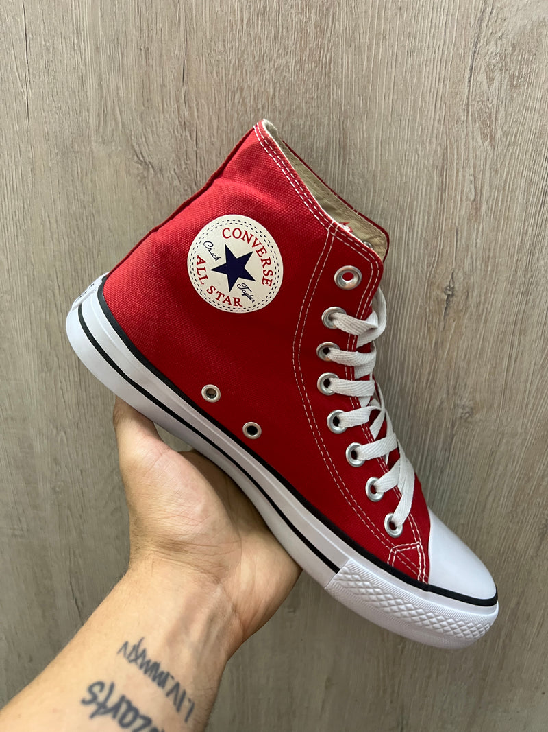 Converse All Star 25 ao 39 Vermelho Cano Alto