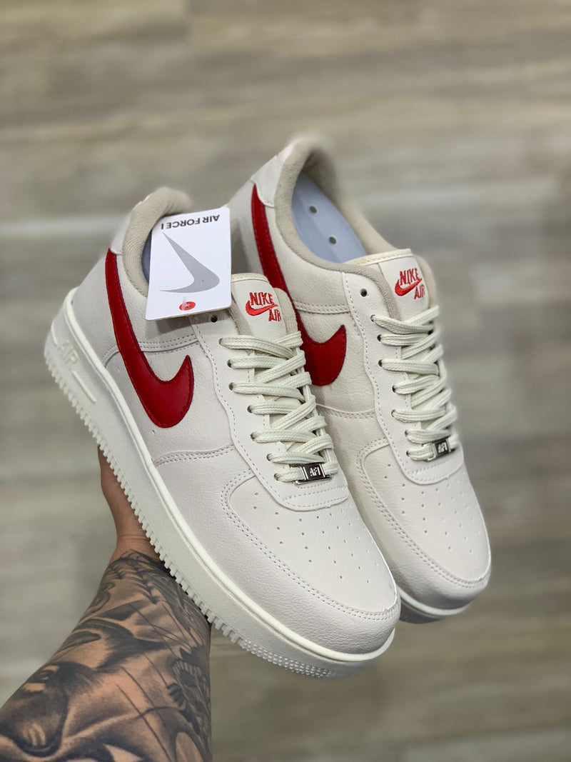 AF1 Bege Vermelho GS 38 ao 43