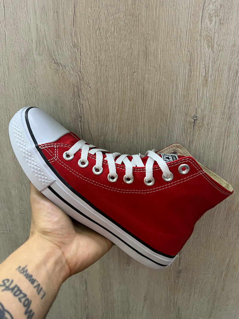 Converse All Star 25 ao 39 Vermelho Cano Alto