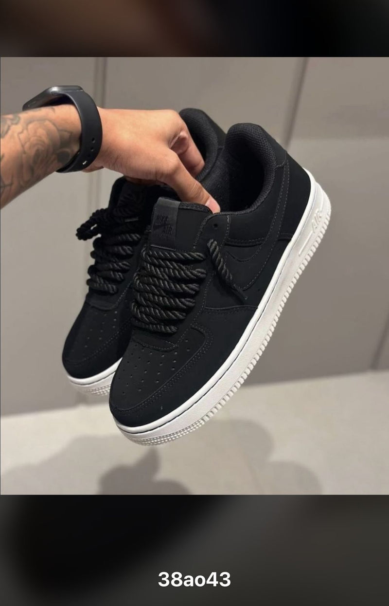 AF1 Preto Branco Cadarco 34 ao 43