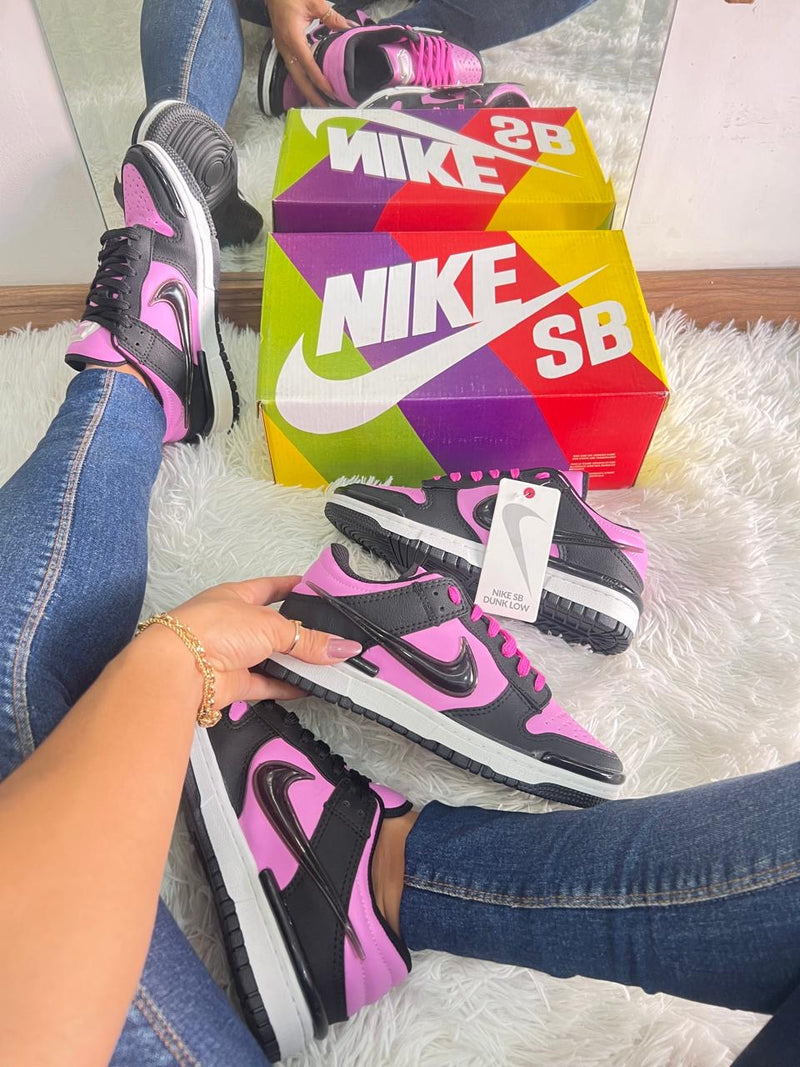 Dunk Swoosh Preto Roxo 34 ao 39 Fotos Reais