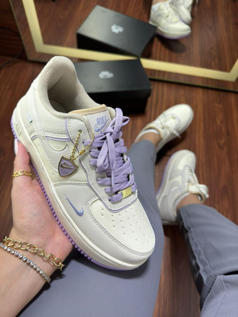 AF1 Novo Branco Lilas GS 1 Colors 34 ao 39