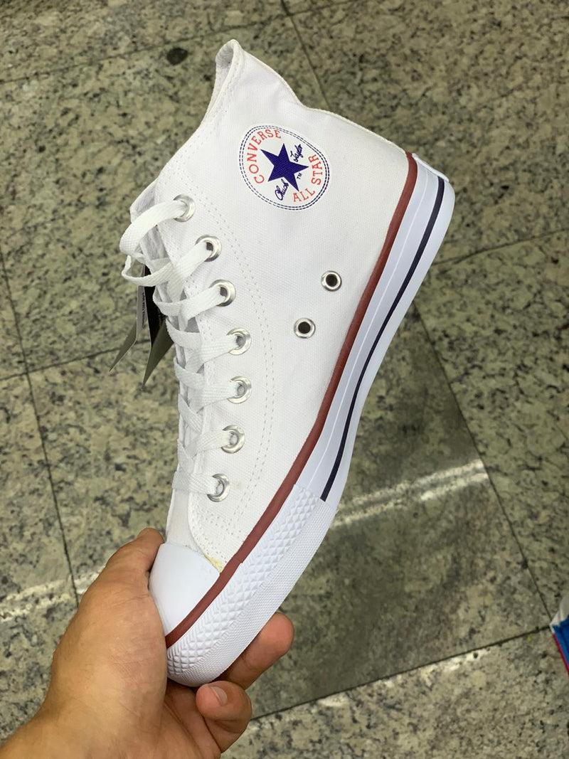 Converse All Star 25 ao 43 Branco Cano Alto