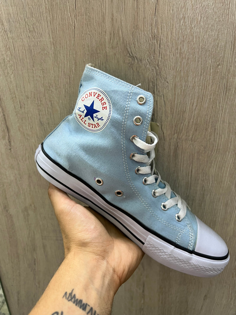 Converse All Star 25 ao 39 Azul Claro Cano Alto