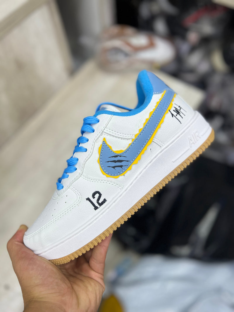 AF1 Memphs Branco Azul GS