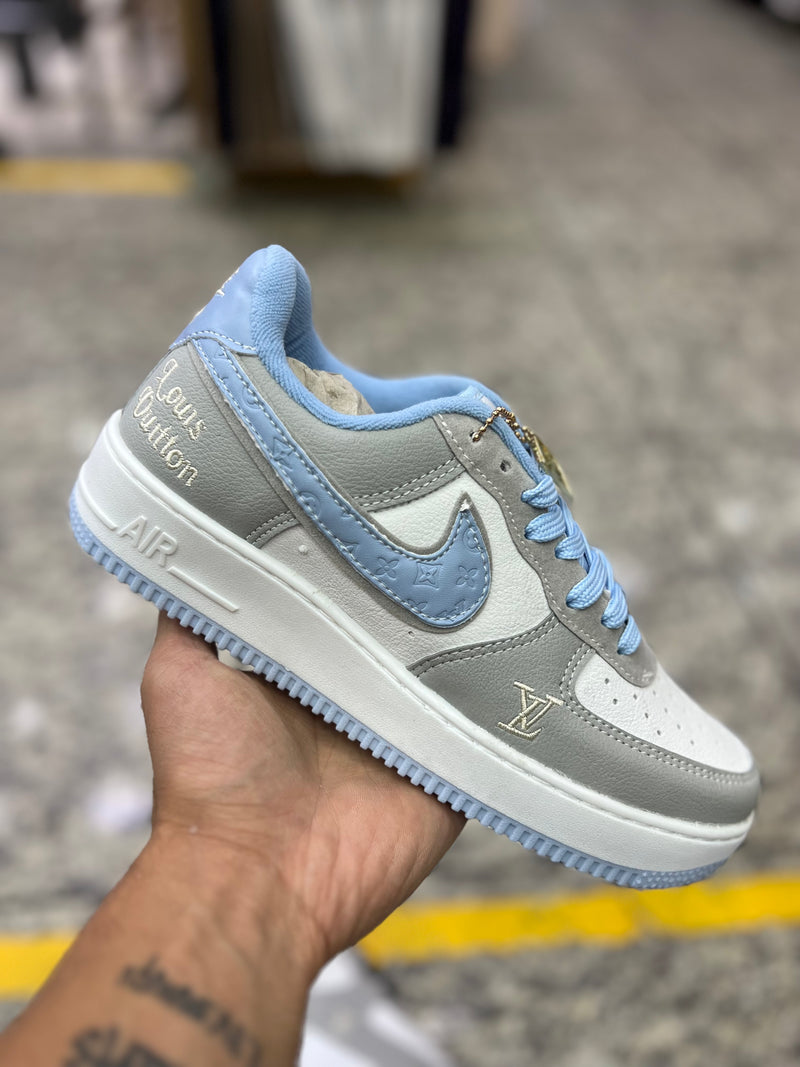 AF1 LV Cinza Azul 34 ao 39