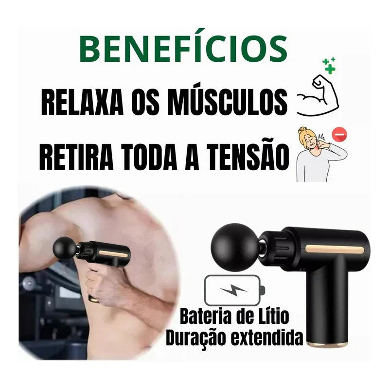 Pistola Massageadora Muscular - FRETE GRÁTIS