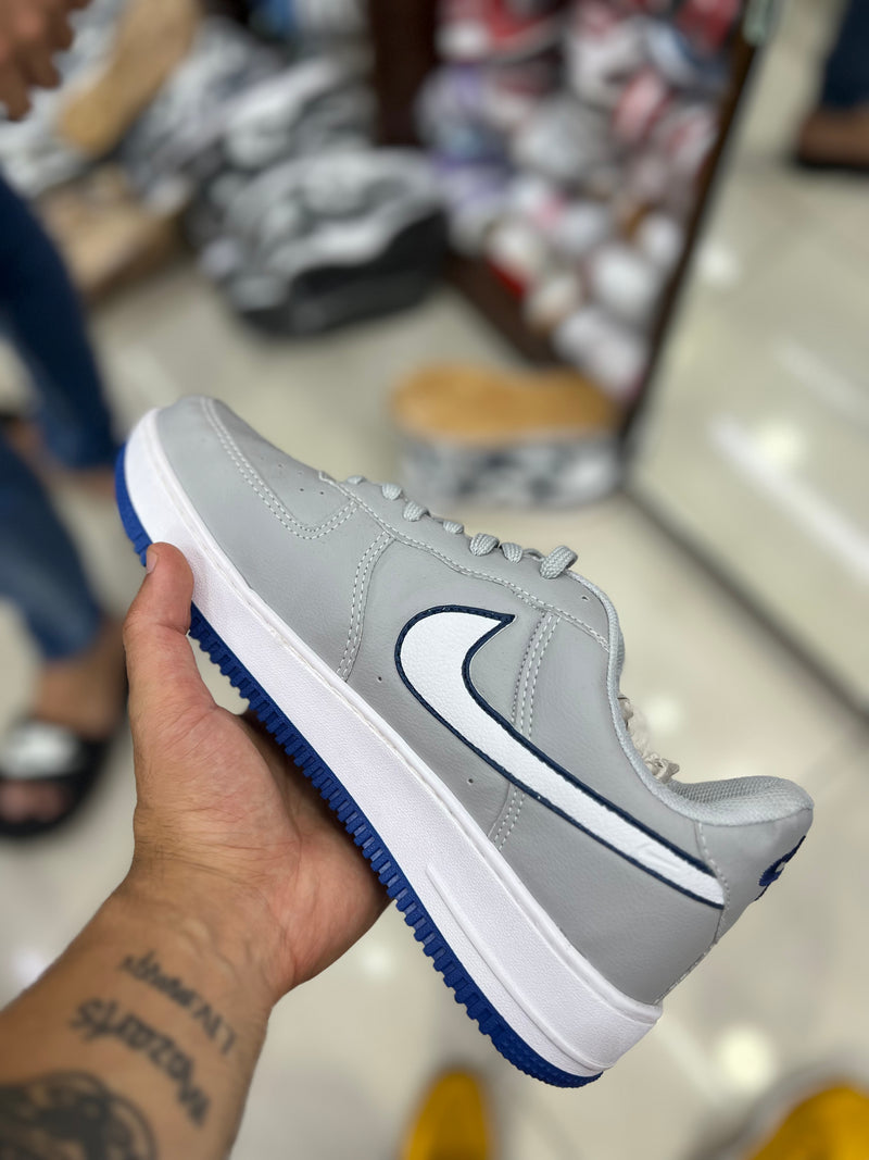 AF1 Cinza Branco Azul 38 ao 43