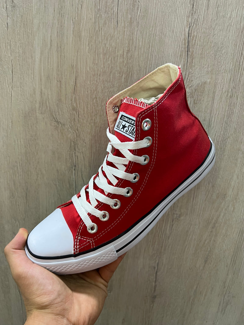 Converse All Star 25 ao 39 Vermelho Cano Alto