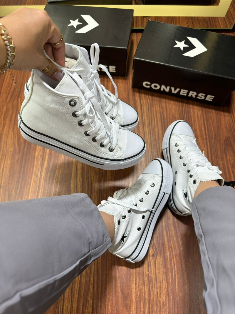 Converse All Star Bco Plataforma Cano Alto 34 ao 39