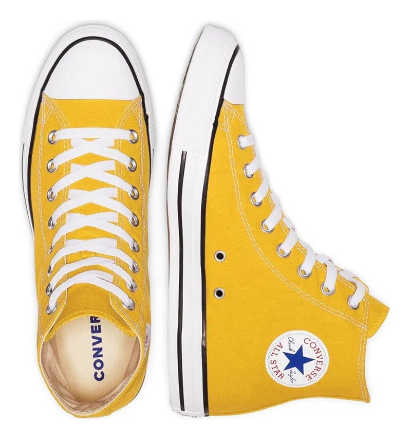 Converse All Star 25 ao 39 Amarelo Cano Alto