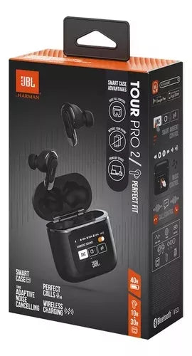 Fone de Ouvido JBL Inteligente Bluetooth Tour Pro 2 Preto