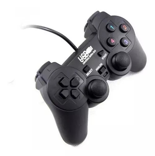 Controle De Ps2 Com Fio Usb E Analogico Retro Game Shinka