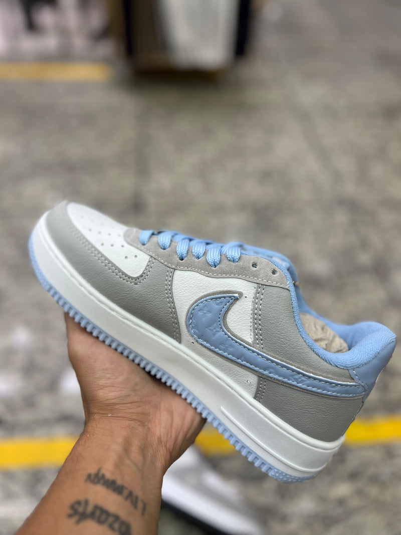 AF1 LV Cinza Azul 34 ao 39