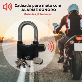 Cadeado com Alarme Sonoro - FRETE GRÁTIS