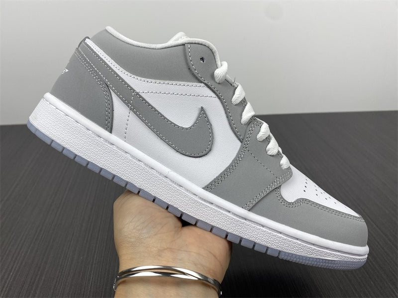 Air Jordan 1 Low Cinza Branco