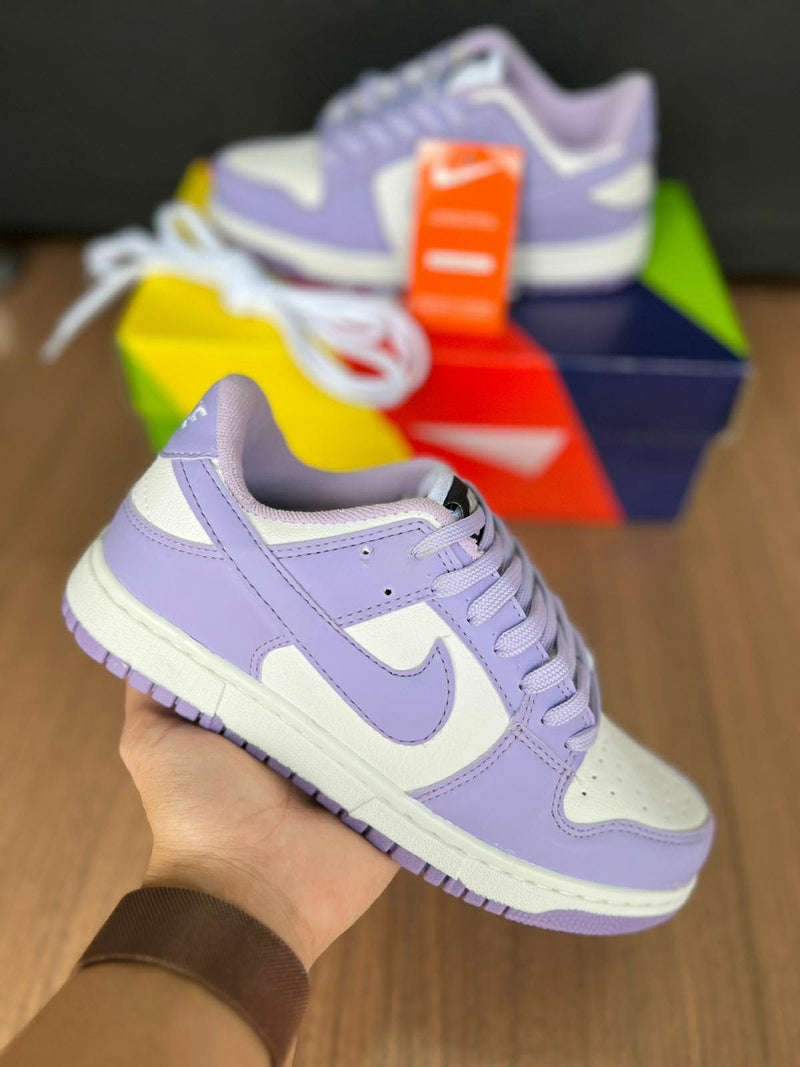 Dunk Lilas Couro Sintetico