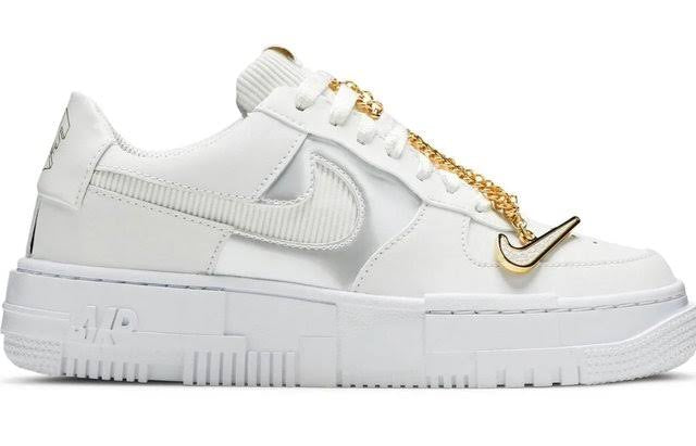 Air Force Gold Pixel White