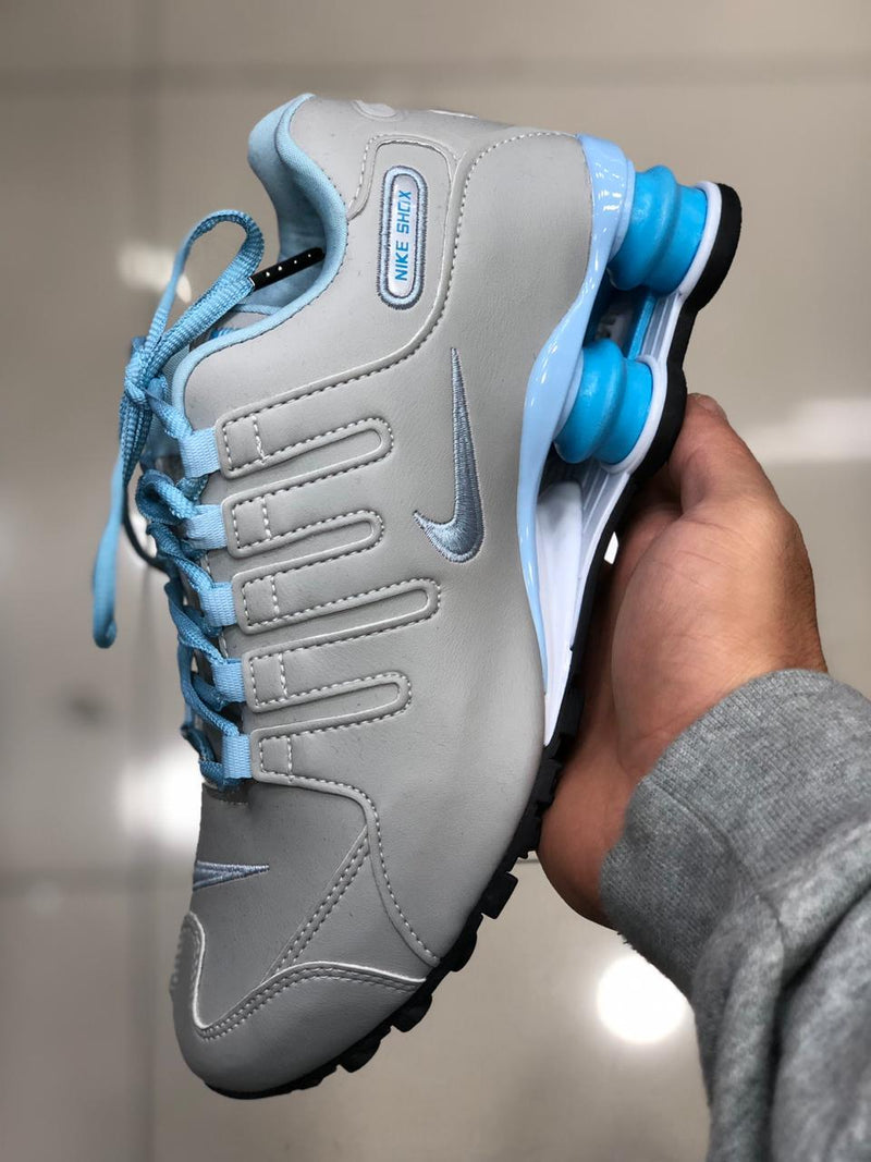 SHOX NZ CINZA AZUL CLARO FRETE GRATIS